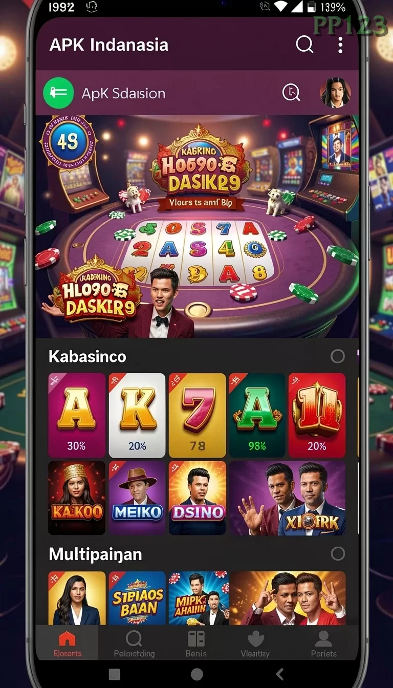 Cuplikan layar RV55 — halaman utama
